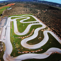 Circuito de Villafranca a vista de drone